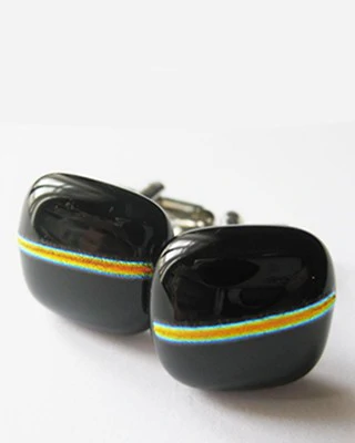 Üvegékszer mandzsettagombok