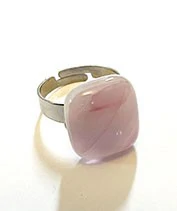 üvegékszer,gyűrű,fusing