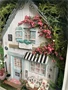 erdei házikó, miniatűr dobozkép,shadowbox