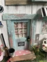 erdei házikó, miniatűr dobozkép,shadowbox
