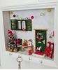 karácsonyi miniatűr házikó