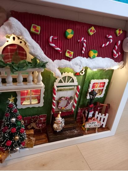 Karácsonyi miniatűr dobozkép